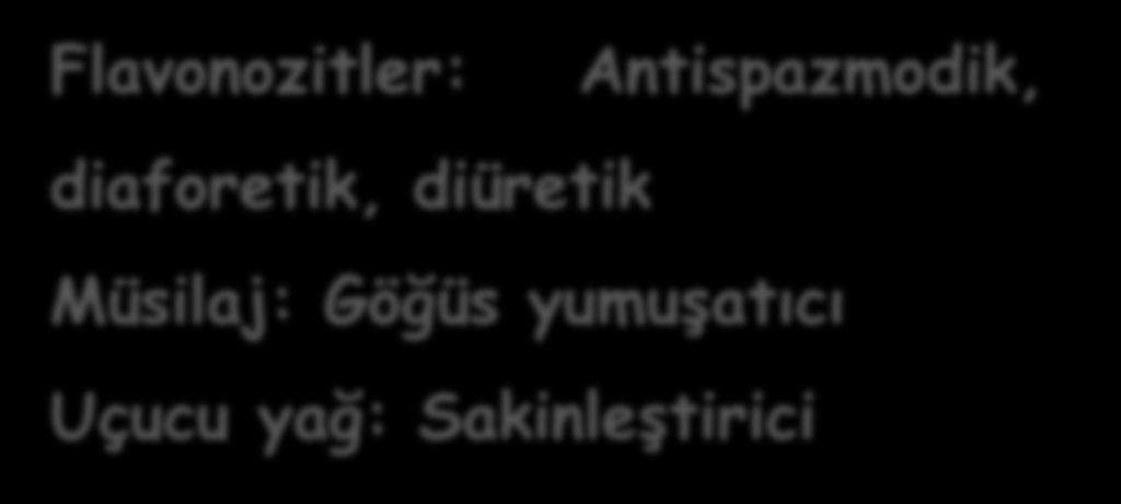 Etki ve Kullanımı Soğuk algınlığına bağlı öksürük ve üst solunum yolu enflamasyonlarında, ekspektoran Avrupa Ġlaç Kurumu: Soğuk algınlık belirtilerini azaltıcı, ter