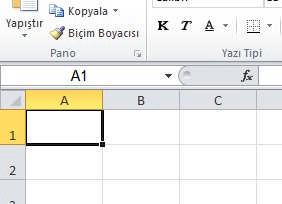 Etkin hücre Resim 2.1: Etkin hücre 2.1. Verileri Değiştirme Bir hücrede bulunan veriyi değiştirmek için öncelikle verinin bulunduğu hücreyi etkinleştirmelisiniz.