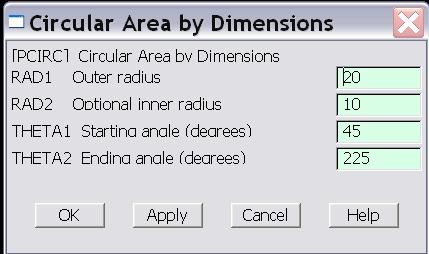 Dimensions açılır.