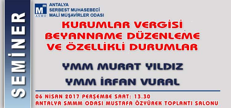 KURUMLAR VERGİSİNDE İSTİSNALAR VE ÖZELLİKLİ KONULAR İRFAN