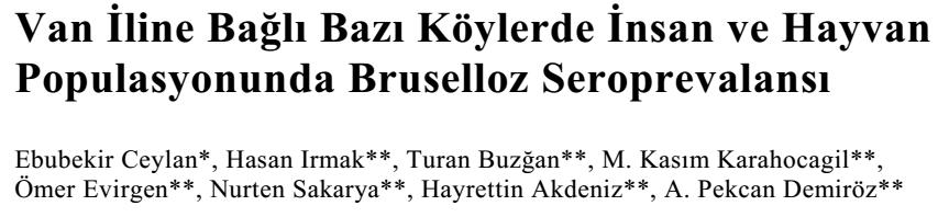 Van, beş köy, besici, 16 65 yaş, 558 kişi 336 koyun, 51