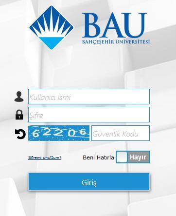 T.C. BAHÇEŞEHİR ÜNİVERSİTESİ EBYS Kullanım