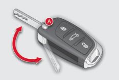 AÇMA 2 düğmeli uzaktan kumandalı anahtar 3 düğmeli uzaktan kumandalı anahtar Karşılama aydınlatması A. Anahtarın açılması/katlanması (ilk önce bu düğmeye basınız).