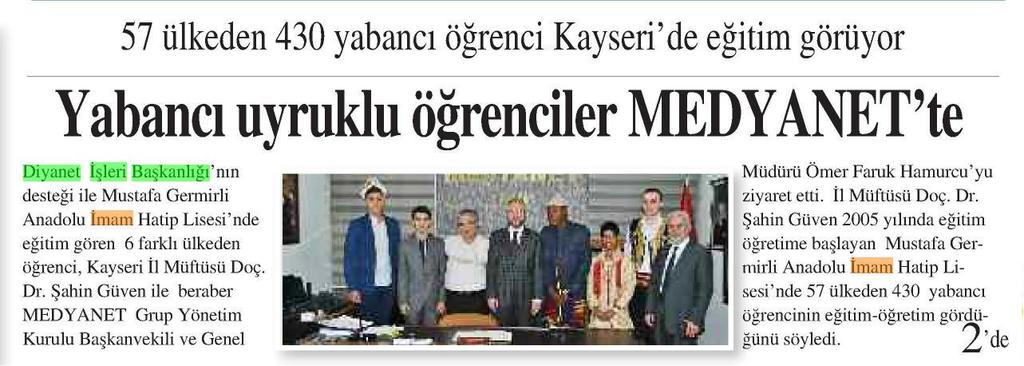 VİZYON KENT HABER Tarih :