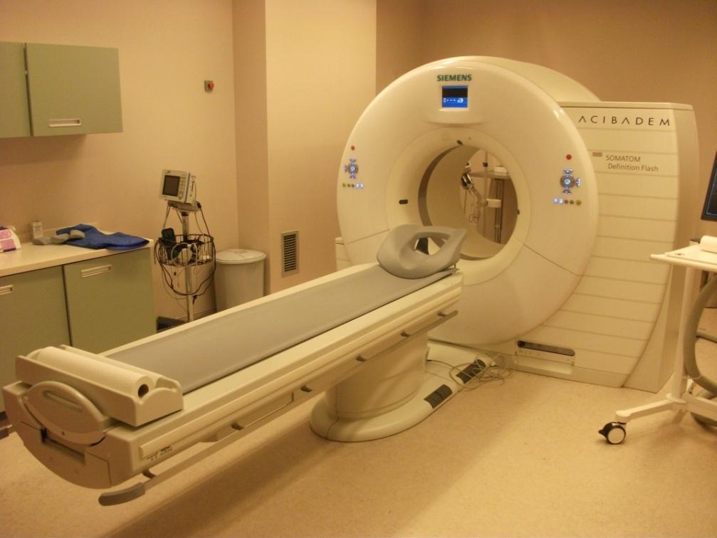 Flash BT cihazı Siemens SOMATOM Definition Flash bilgisayarlı tomografi cihazı 70, 80, 100 ve 120 kv seviyelerinde