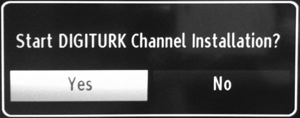 Digiturk Option If desired, you can search and store only Digiturk channels.
