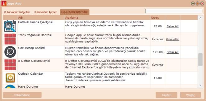 Kullanılabilir 'ler: dosyalarının olan applerin Store'dan silinmesi listelendiği