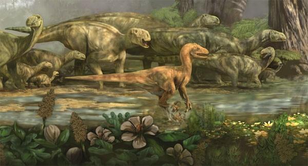 Dinozorlar ve ammonitler bu dönemde ortaya çıkmıştır.