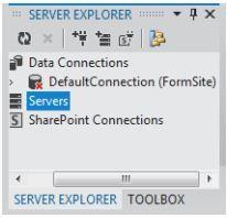 Server Explorer Paneli Server Explorer paneli, programlama yazılımında sunucu yönetim panelidir. Veri bağlantılarını açmak, kullanıcı veri tabanlarını kullanmak için bu panel kullanılır.