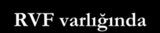 RVF varlığında LV kontraksiyonu Atrial kick