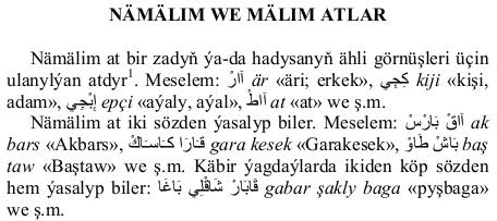 Musa Salan / Dil Araştırmaları, Bahar 2017/20: 274-278 (s. 77) Çalışmacı, eserin gramer bölümünde de, sözlük bölümünde yaptığı gibi Türkçe unsurların Arap harfli biçimlerini paylaşmıştır.