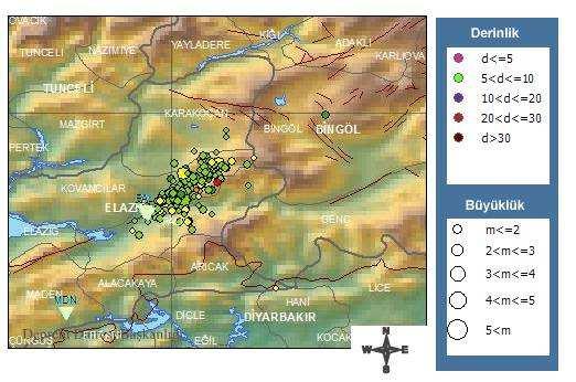 Sismolojik Değerlendirmeler ve Geoteknik Gözlemler 8 Mart 2010 tarihinde yerel saat ile 04:32 de Elazığ iline bağlı Bașyurt-Karakoçan bölgesinde Richter ölçeğine göre 6.