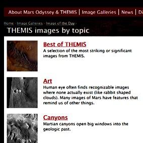 Bilimsel Gözlem İçin THEMIS Web Sayfasının Kullanımı Şimdi THEMIS görüntülerinden hareketle Mars'taki oluşumlar hakkında nelerin, nasıl