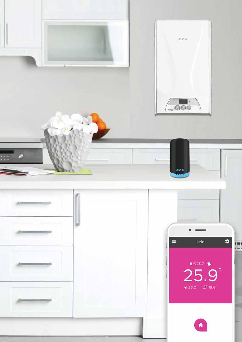 Proteus Plus Blue kombiniz ile kullanabileceğiniz akıllı kombi yada kombi-klima oda termostatları cep telefonunuz ile uzaktan evinizi istediğiniz dereceye ayarlamanıza, bu sayede daha çok