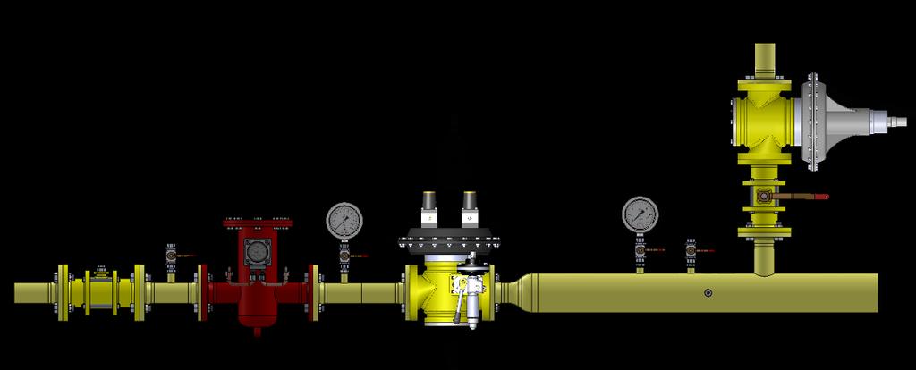 the pipework, Suitable for stations in gas transmission, LPG, LNG and CNG facilies. Gaz Dağıtım istasyonları, LPG, LNG ve CNG uygulamaları için uygundur.