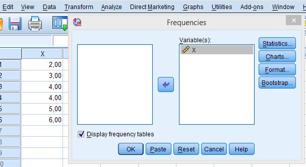 *M od ve medyan ortalamayı elde edebilmek için, SPSS ekranında sırayla Analyze Descriptive Statistics Freqnencies