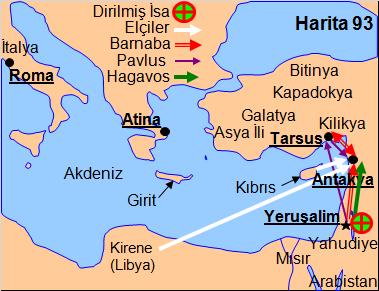 Pavlus tapınakta dua ederken Kutsal Ruh oradan uzaklaşması için onu uyarınca Pavlus Tarsus a geri gönderilir.