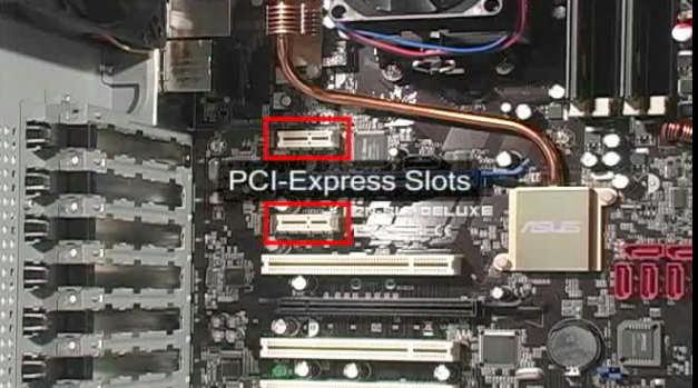 Elimizde PCI express kartı var ise kart, anakart