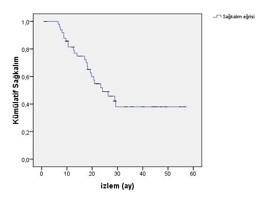 özelliklerine göre genel ve hastalıksız sağkalım analizleri gösterilmektedir.