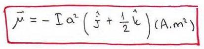 5) Şekildeki kapalı akım ilmeği (T) manyetik alanı B=i-2j+k içindedir.