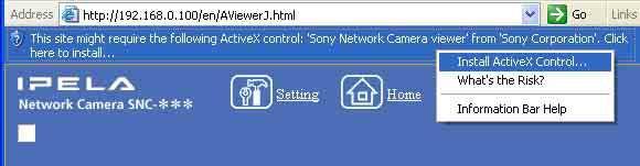 Bilgi çubuğu görünürse, çubuğa tıklayın ve Install ActiveX Control... ü seçin.