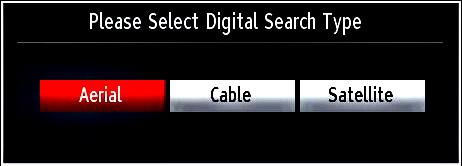 You must select a search type to search and store broadcasts from the desired source.