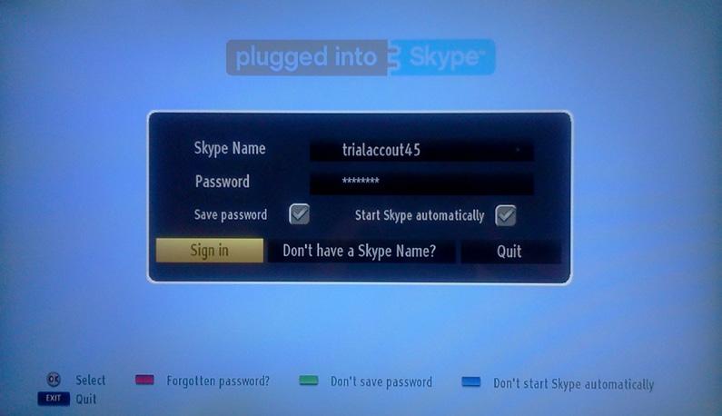 Sign In & Sign Up Now To use the Skype application, you need a Skype account.