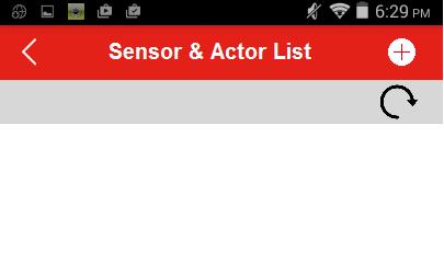 Verici cihazı kurmaya çalışalım: Kamera canlı görüntü sayfasındaki "Sensor/Actor (Sensör/Aktör)" simgesine bastıktan sonra sensör/aktör listesine gireceksiniz.