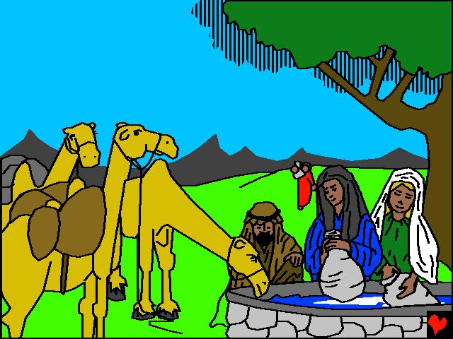 Cenaze töreninden sonra, İbrahim baş uşağını İshak için bir eş bulması için yolladı.