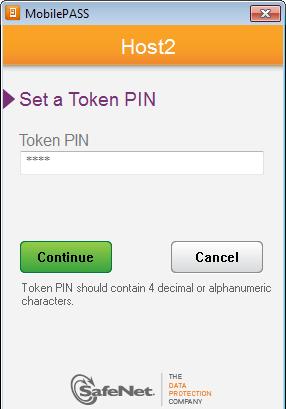 4. Adım: MobilePASS Token Pin Kodunuzu Belirleyin MobilePASS Token ı etkinleştirdikten