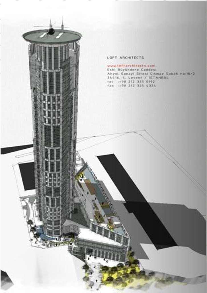 İŞVEREN : PROMESA İNŞAAT PROJE ADI : LEVENT KULE Otel Projesi İŞİN TANIMI : 60.000 m² inşaat alanına sahip Otel Projesi İstanbul Levent de inşası tamamlanan Levent Kule Projesi, 4.