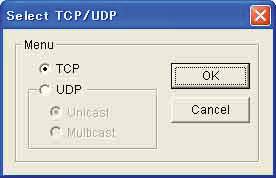 TCP/UDP İletim Modunun Değiştirilmesi Görüntü/ses verilerinin iletişim portu için TCP ya da UDP yi seçebilirsiniz. Bu fonksiyon, Mode (video codec modu) (sayfa 41) MPEG4 ya da H.
