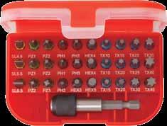 5 mm ; PH1 (x2) - PH2 (x2) - PH3 mm = PZ1 (x2) - PZ2 (x3) - PZ3 mm Mıknatıslı adaptör/adaptor with magnet 240 1 62,96 04011604341 3002 7 T10 - T15 - T20 - T25 - T30 - T40 mm (x2) 1 3-4 (x2) - 5 mm? 0.6x4.