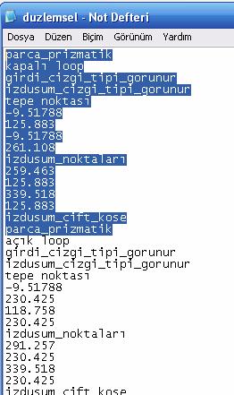 143 Şekil 9.16. dma ların tek köşe noktası ile eşleşme durumu dma ların izdüşümleri bulunduktan sonra elde edilen veriler veri tabanına kaydedilir. Bunlar (Şekil 9.