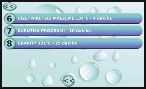 - Ayrıca kullanıcı tarafından değiştirilebilen 50 adet özel program bulunmaktadır.