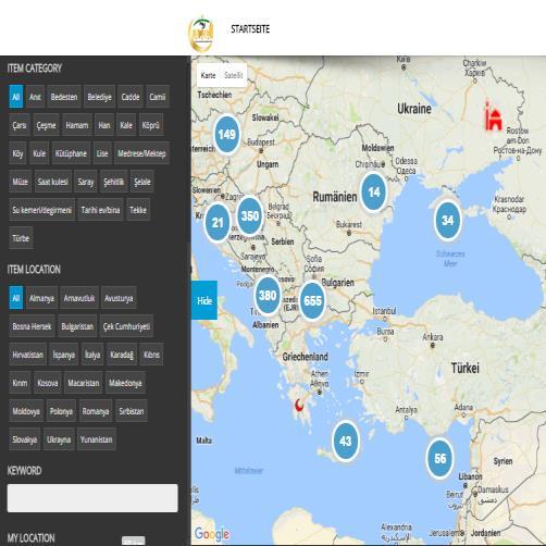 2016 yılı süresince Websayfası tasarımı Katılımcı adedi: 2 Haritaya işlenen şehir adedi: 1705 Haritaya işlenen Ülkeler: Avusturya, Macaristan, Sırbistan, Hırvatistan, Bosna, Kosova, Makedonya,