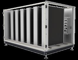 SUSTURUCU EVO Modüler Klima santralleri gövde tasarımındaki türbülansı engelleyen yapı ve komponent seçimlerindeki düşük hız kriterleri nedeni ile sessiz bir yapıya sahiptirler.