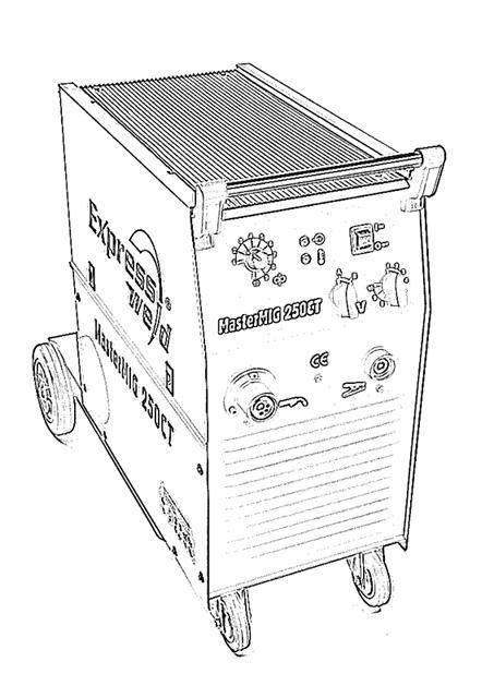 Sayfa EXW/02-02 Express Weld Master MIG 250CT Master MIG 250CT STK 90 kg 81MM250-CT 1.