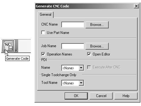 Şekil 2.43: Kodu üretme iletişim penceresi CNC kodlarının çıktısını alabilmek için aşağıdakiler girilmelidir.