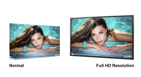 Full HD 1080p Görüntü Performansı ViewSonic in CDP4260-L ekranı, üstün piksel piksel gerçek renk performansı sağlamak için 450 nits yüksek parlaklıkla Full HD