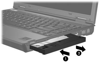 Sabit Disk Sürücüsü Modülünü Çıkarma Sabit disk sürücüsünü MultiBay II'den çıkarmak için: 1. Çalışmalarınızı kaydedin ve tüm açık uygulamaları kapatın. 2.