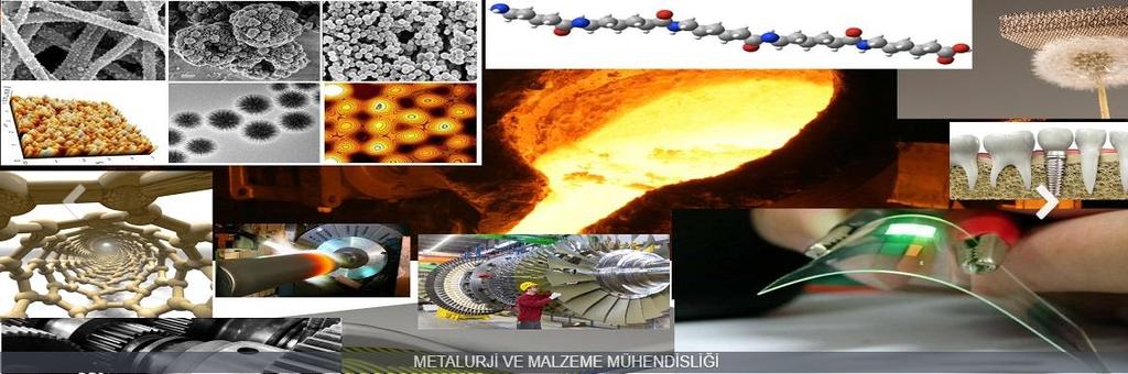 METALURJİ VE MALZEME MÜHENDİSLİĞİ BÖLÜMÜ Kuruluş Tarihi: 2009 Öğretim Elemanı Sayısı: 10 Mezun Sayısı (2017): 92 Öğrenci Kontenjanı (2017): - MİSYON Bölümümüz mühendislik malzemelerinin özelliklerini