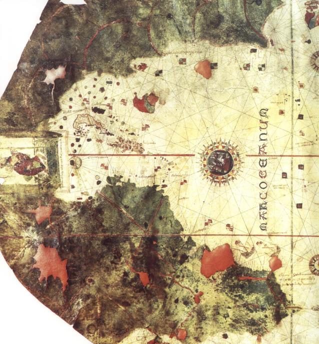 Ancak, Piri Reis in 1513 tarihinde yaptığı harita, zamanının bile gerisinde olan
