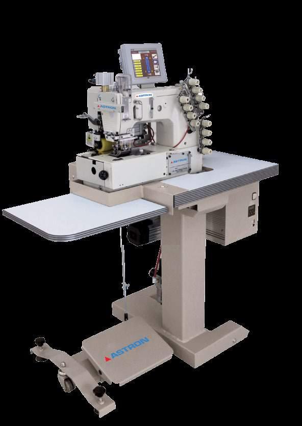 type (type stand) Automatic cut and stitch skipping (programmable) Automatic lifting of the presser foot Needle Cooler