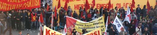 Kapitalist küreselleşmenin krizine, AKP'ye, gericiliğe, neoliberalizme, ırkçılığa karşı 22 Kasım'da Türkiye'nin 31 şehrinde meydanlara çıktıklarını hatırlatan TMMOB Yönetim
