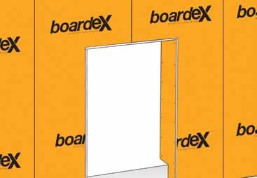 Doğu uygulama Kapı boşluklarında BoardeX ek yerleri, lento üzerine
