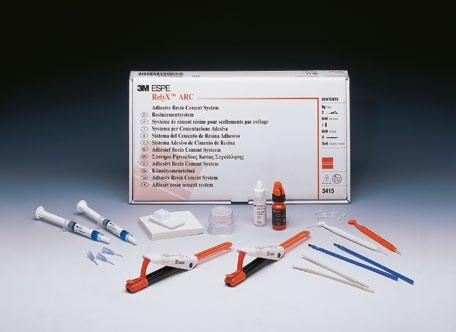RelyX TM ARC Adeziv Rezin Siman Ketac Cem Easymix TM Granül Formunda Cam İyonomer Siman Seramik, metal veya kompozit kuronların, inley-onleylerin, adeziv köprülerin, endodontik postların, amalgamın