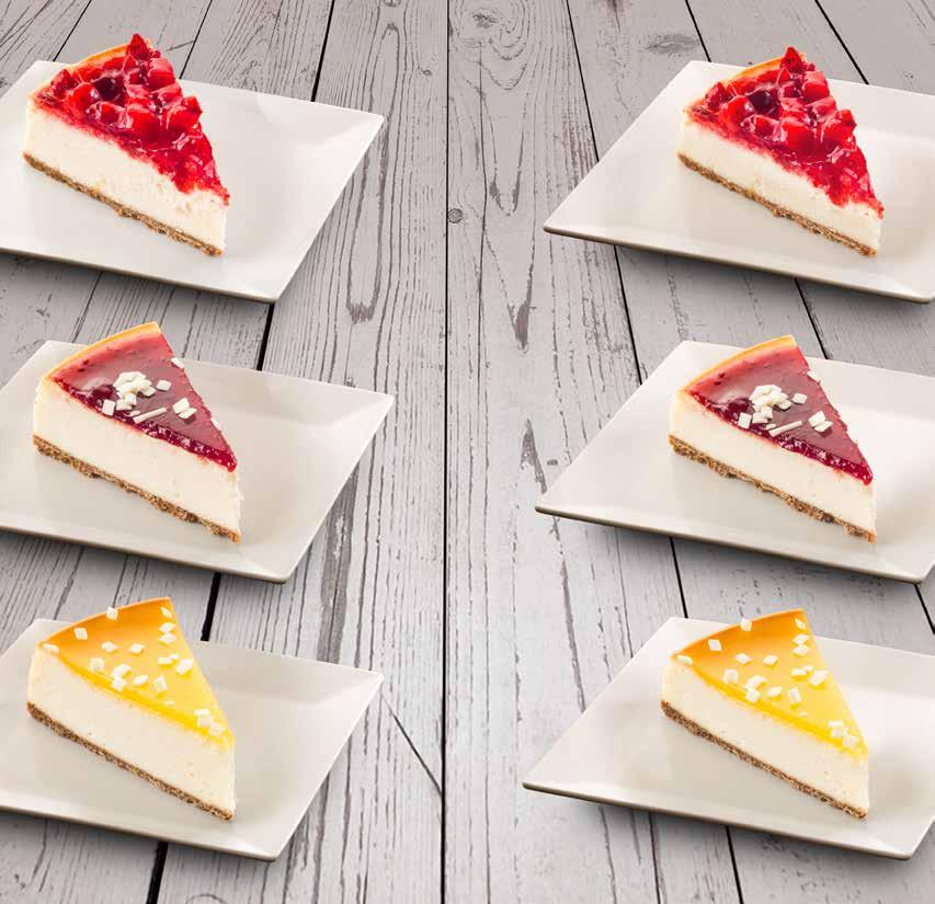 134 Çilekli New York Cheesecake Özel cheesecake bisküvisi ve cheesecake kreması üzerinde çilek dolgu. 133 Çilekli Cheesecake Özel cheesecake bisküvisi ve cheesecake kreması üzerinde çilek dolgu.