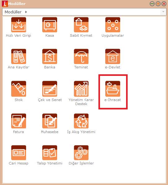 Go 3 modüllerine e-ihracat işlemleri modülü eklenmiştir.