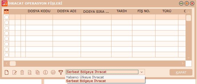 e-ihracat modülü/raporlar menüsü altına İhracat İstatistik Raporu, GCB-DAB Eşleme Raporu, İhraç Kayıtlı Alımlar Raporu ve İhraç Kayıtlı Satışlar Raporu seçenekleri eklenmiştir.